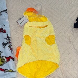 Yellow chicken Dog Costume
